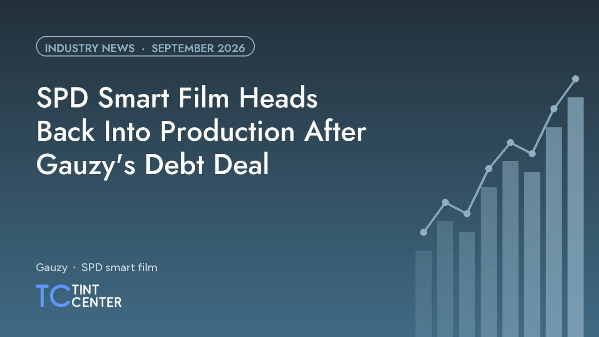 SPD Smart Film Heads Back Into Production After Gauzy's Debt Deal