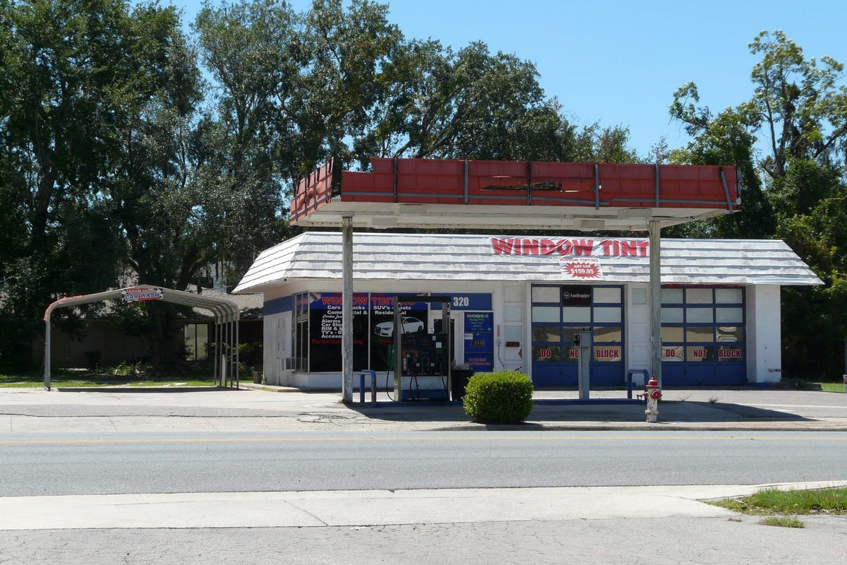 Window tint shop storefront