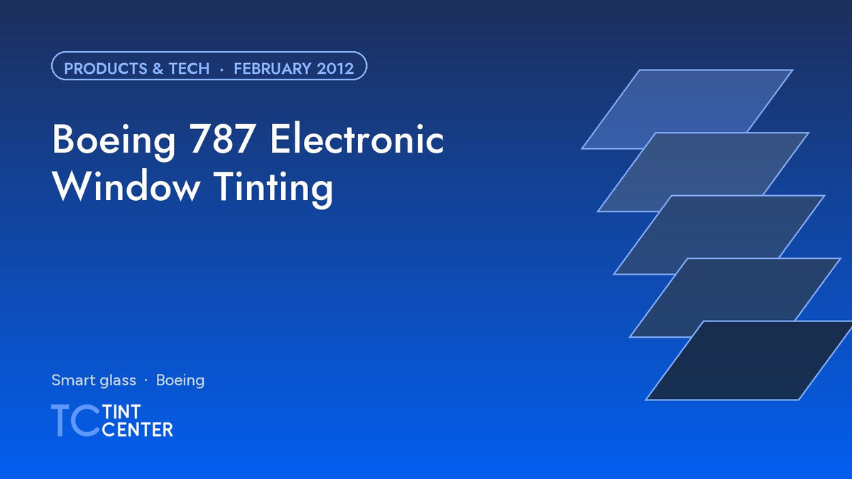 Boeing 787 Electronic Window Tinting