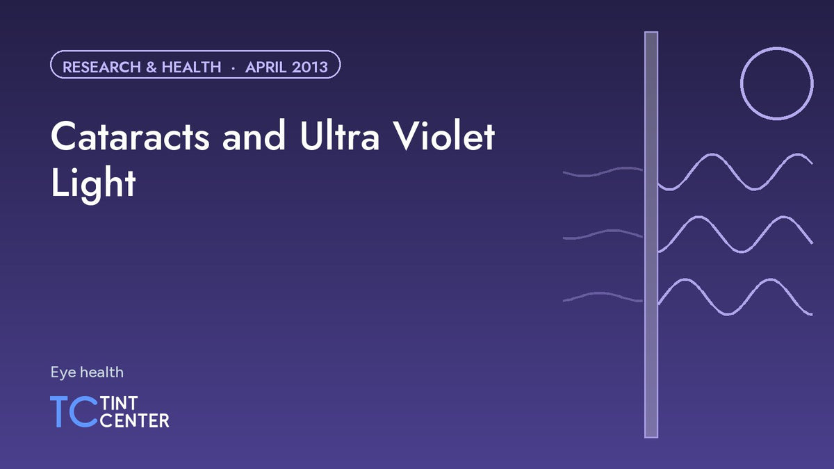 Cataracts and Ultra Violet Light