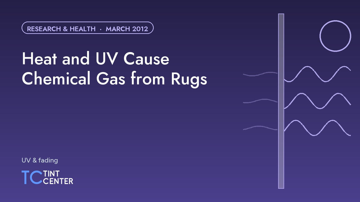 Heat and UV Cause Chemical Gas from Rugs