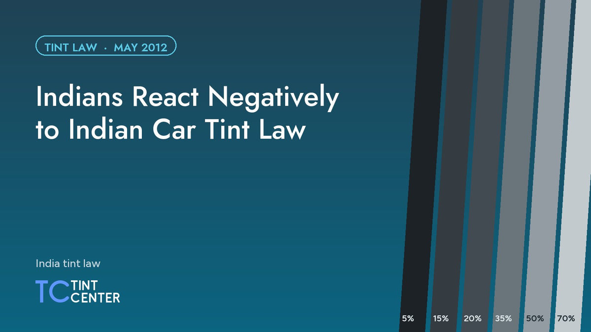 Indians React Negatively to Indian Car Tint Law