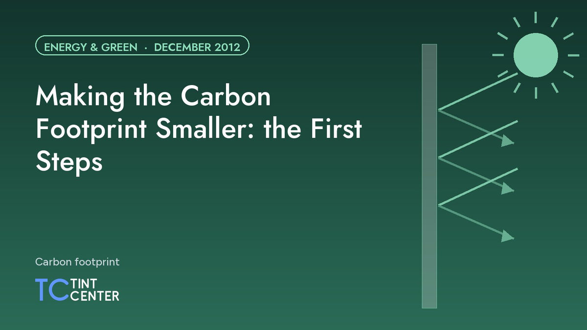 Making the Carbon Footprint Smaller: the First Steps