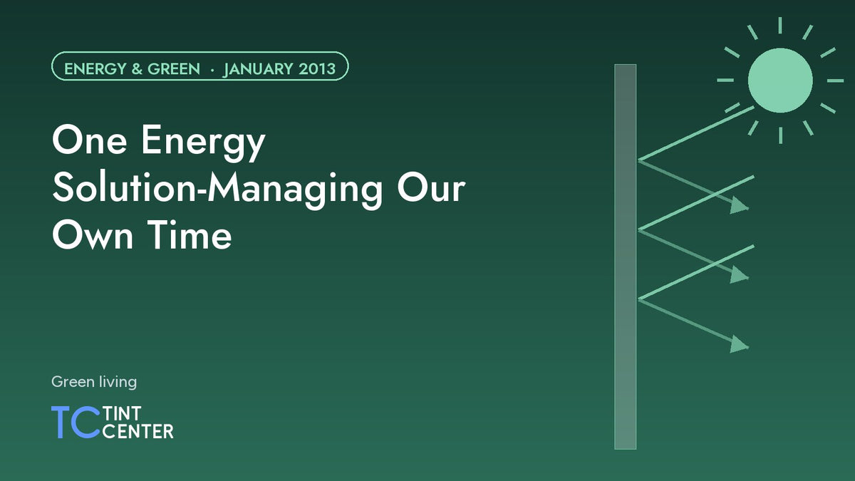 One Energy Solution-Managing Our Own Time