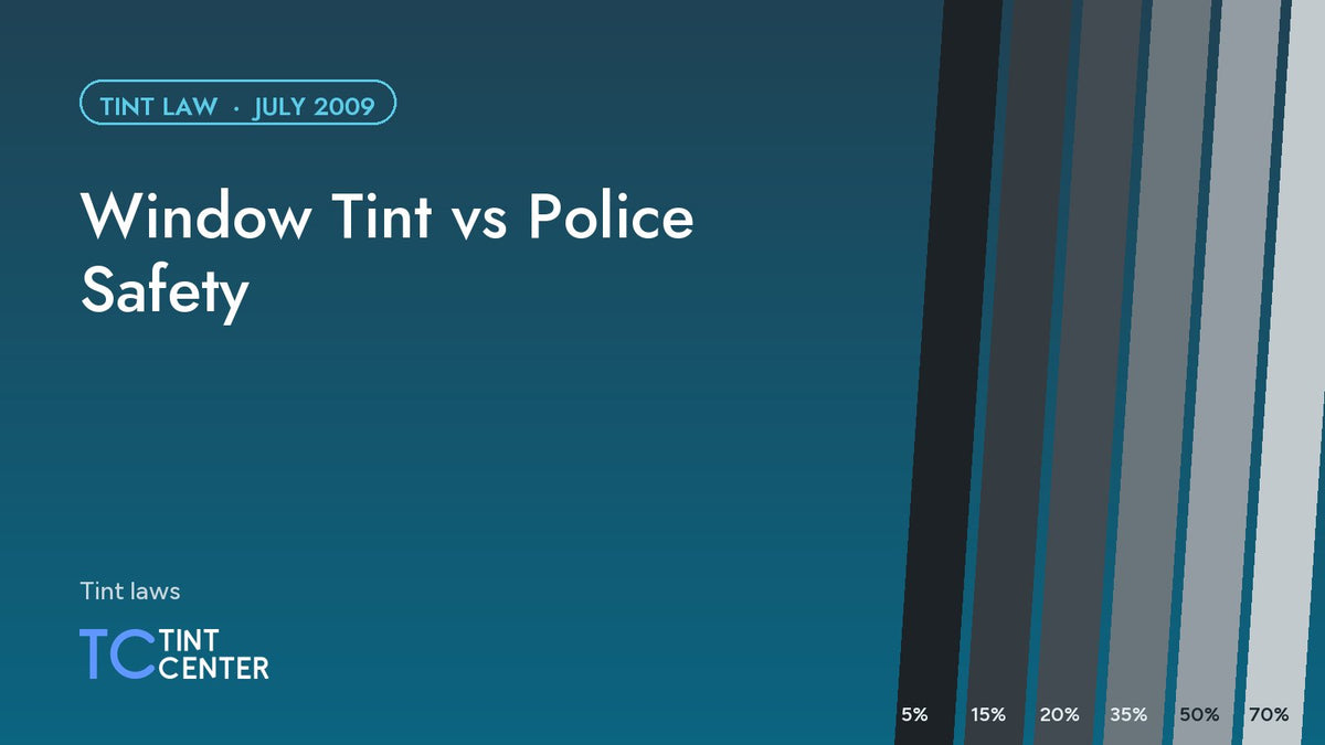 Window Tint vs Police Safety